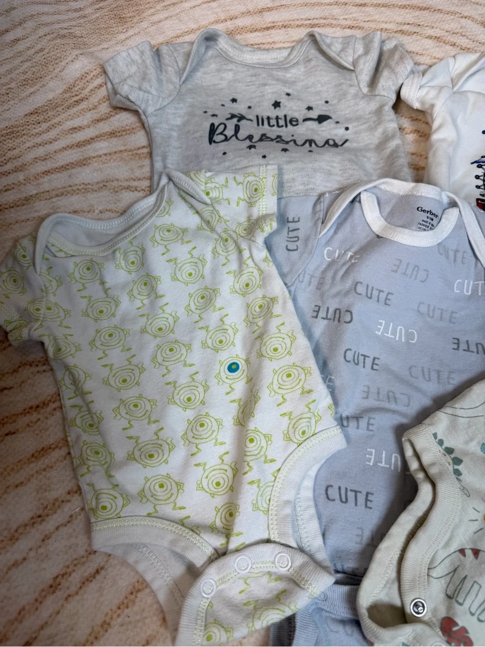 Assorted Baby Onesies – 0–3 Months